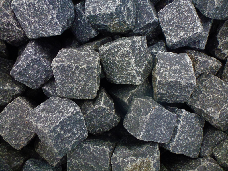 Hand Cut Belgium Block-Black Cube 4"X4"X4"